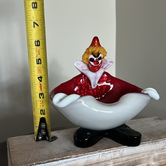 Murano Blown Glass Sculptured Whimsical Clown - Picture 9 of 13